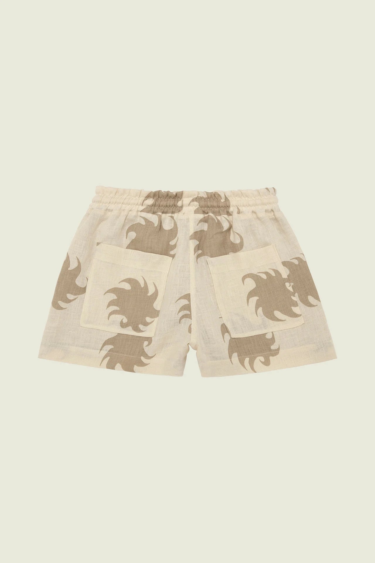 HAZEL EMBER DRIZZLE LINEN SHORTS