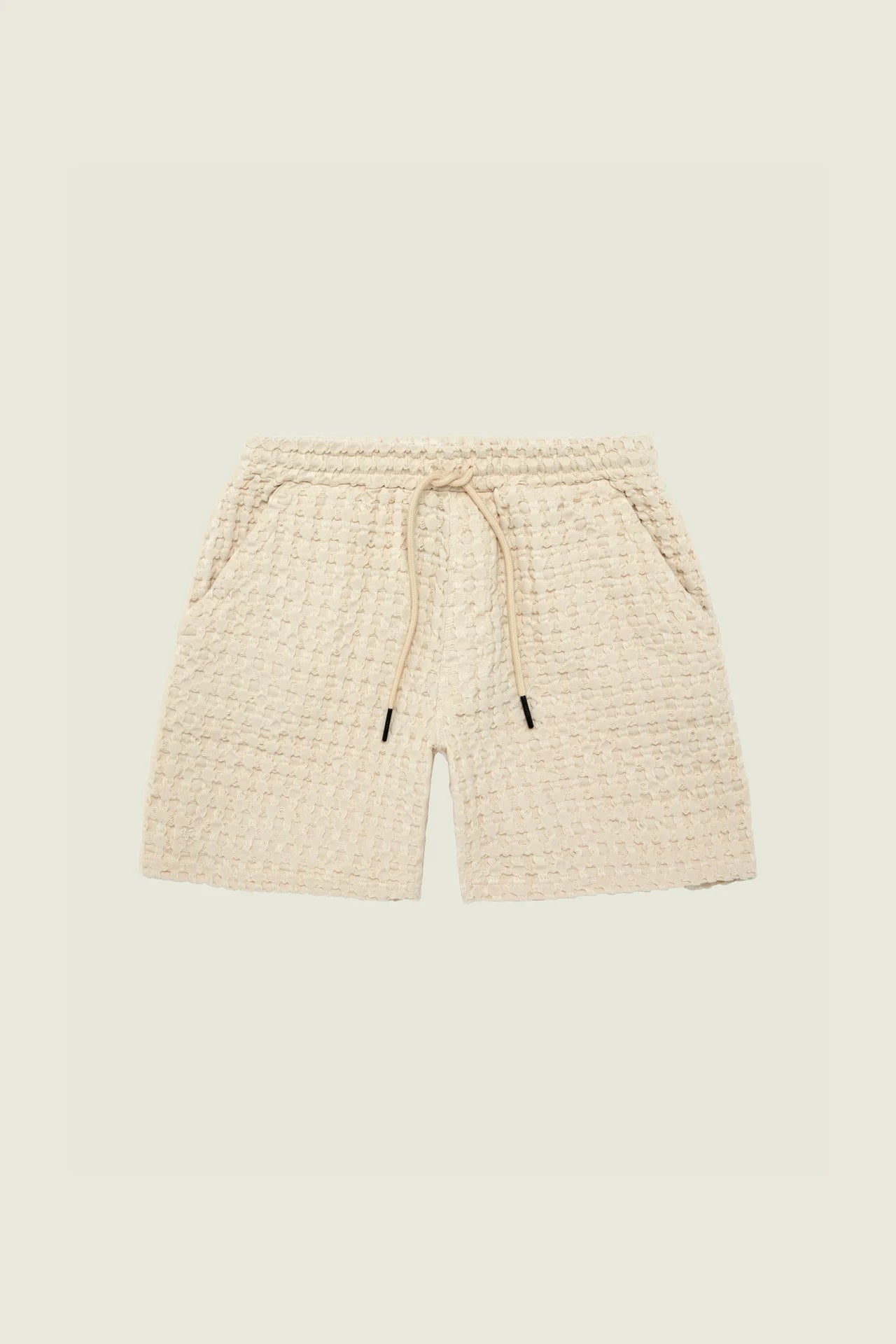 OAS Ecru Porto Waffle Shorts