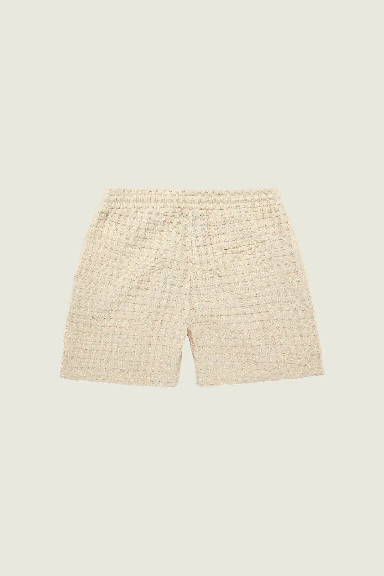 OAS Ecru Porto Waffle Shorts