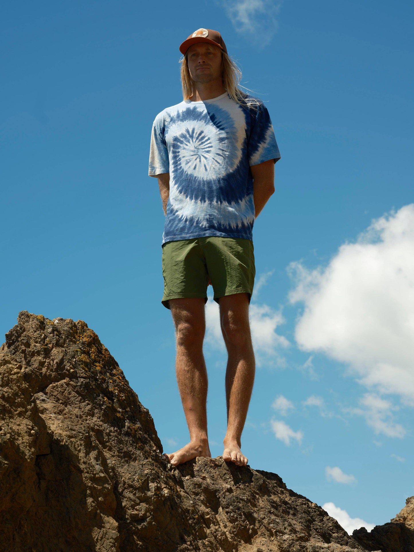 Hemp Tee: Indigo Tie-Dye