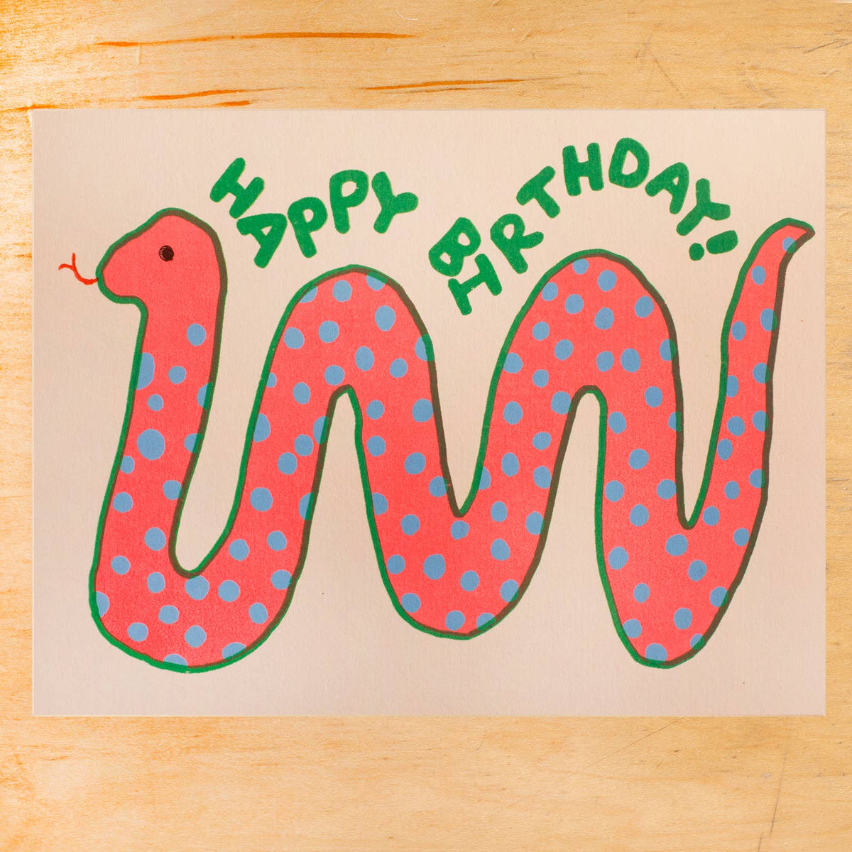 Alphabet Studios - HAPPY BIRTHDAY SNAKE GREETING CARD
