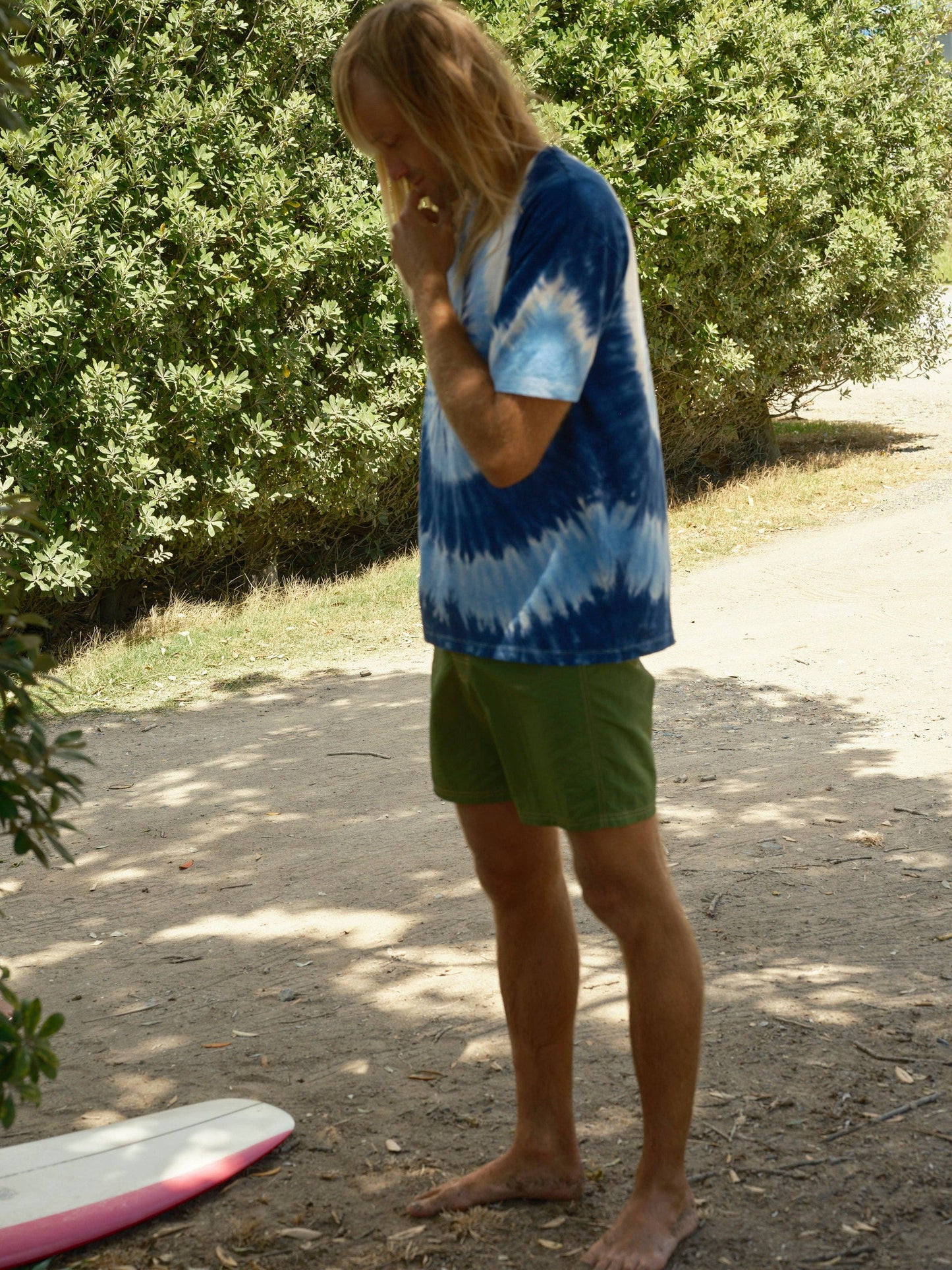 Hemp Tee: Indigo Tie-Dye
