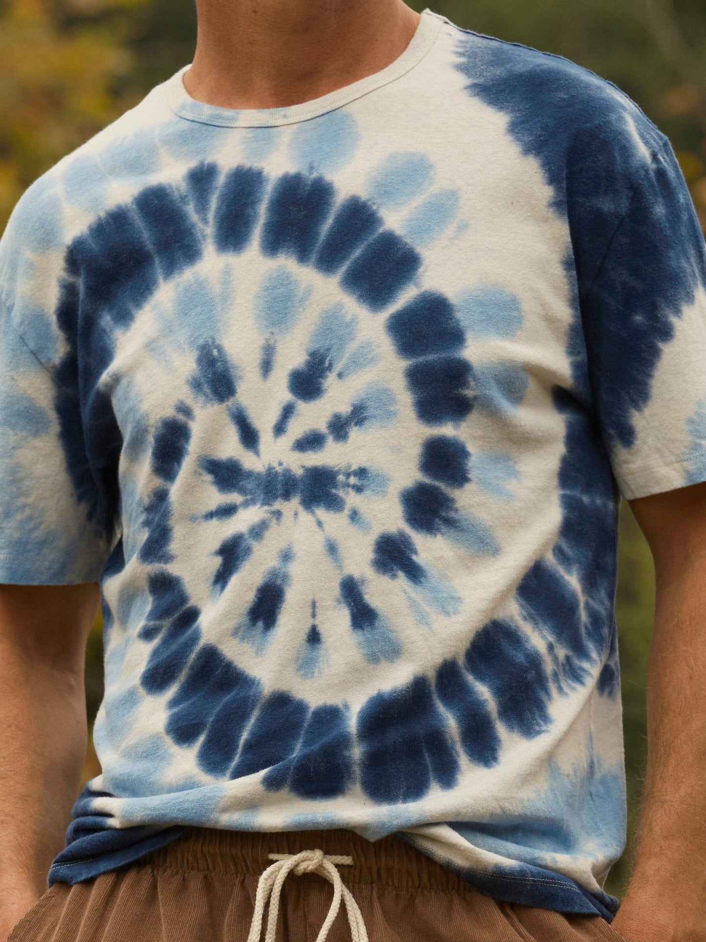 Hemp Tee: Indigo Tie-Dye