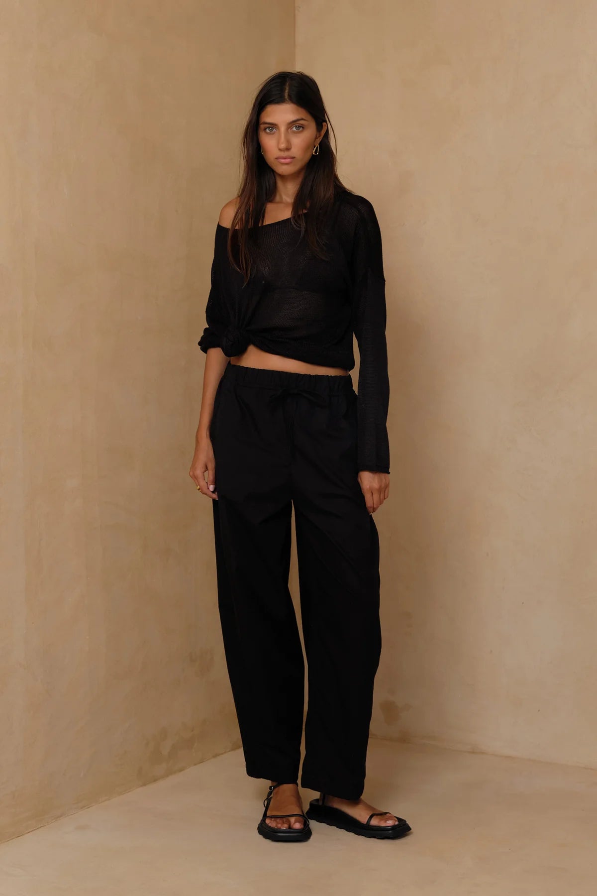 COCONUT PANTS - BLACK