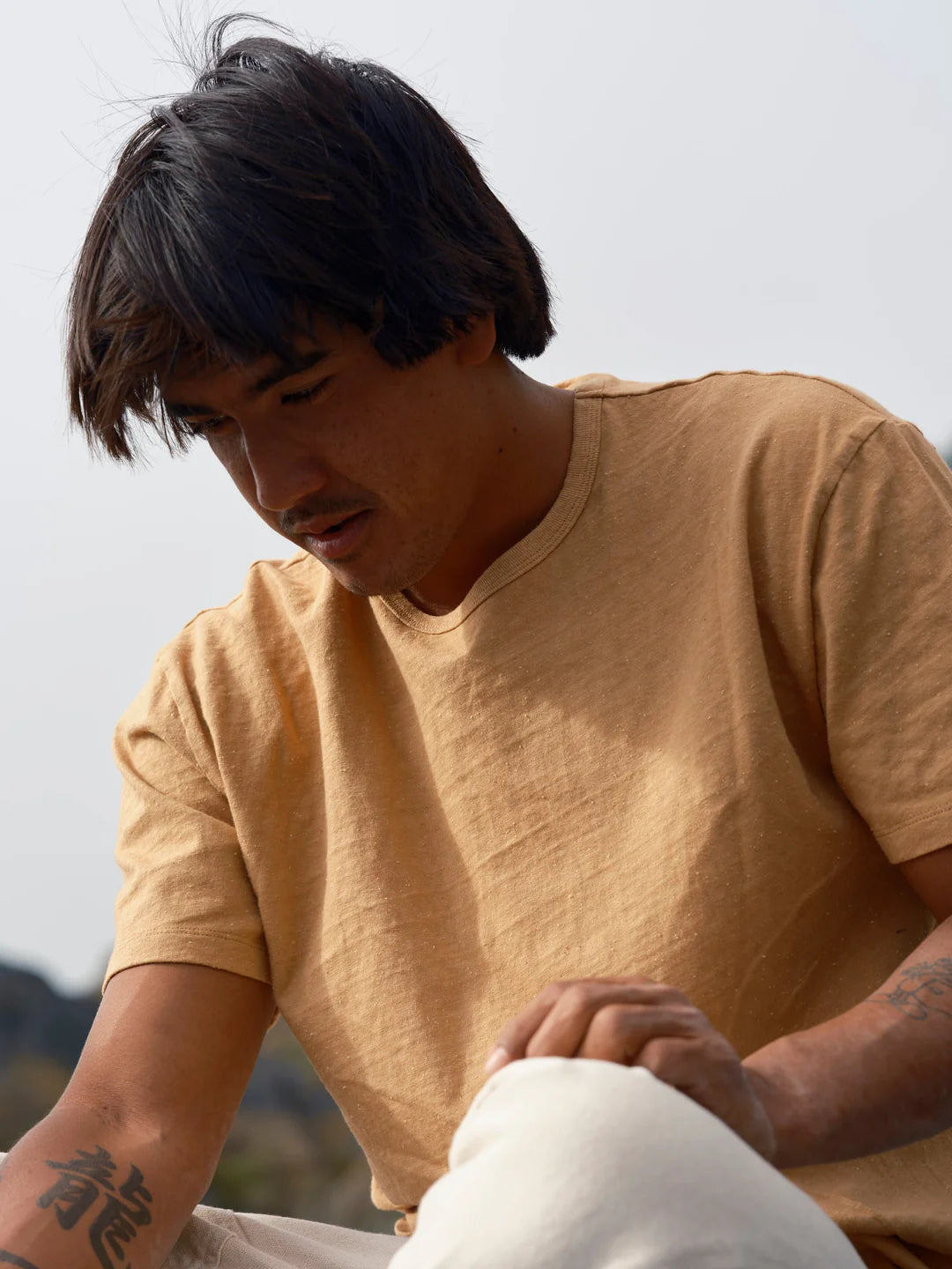 Cosmos Tee | Tan Earth
