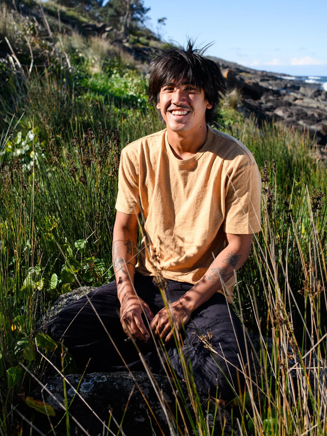 Cosmos Tee | Tan Earth