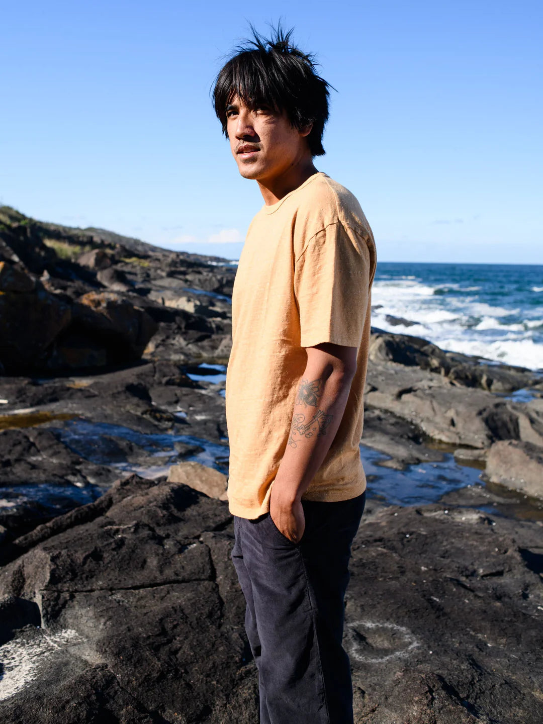 Cosmos Tee | Tan Earth