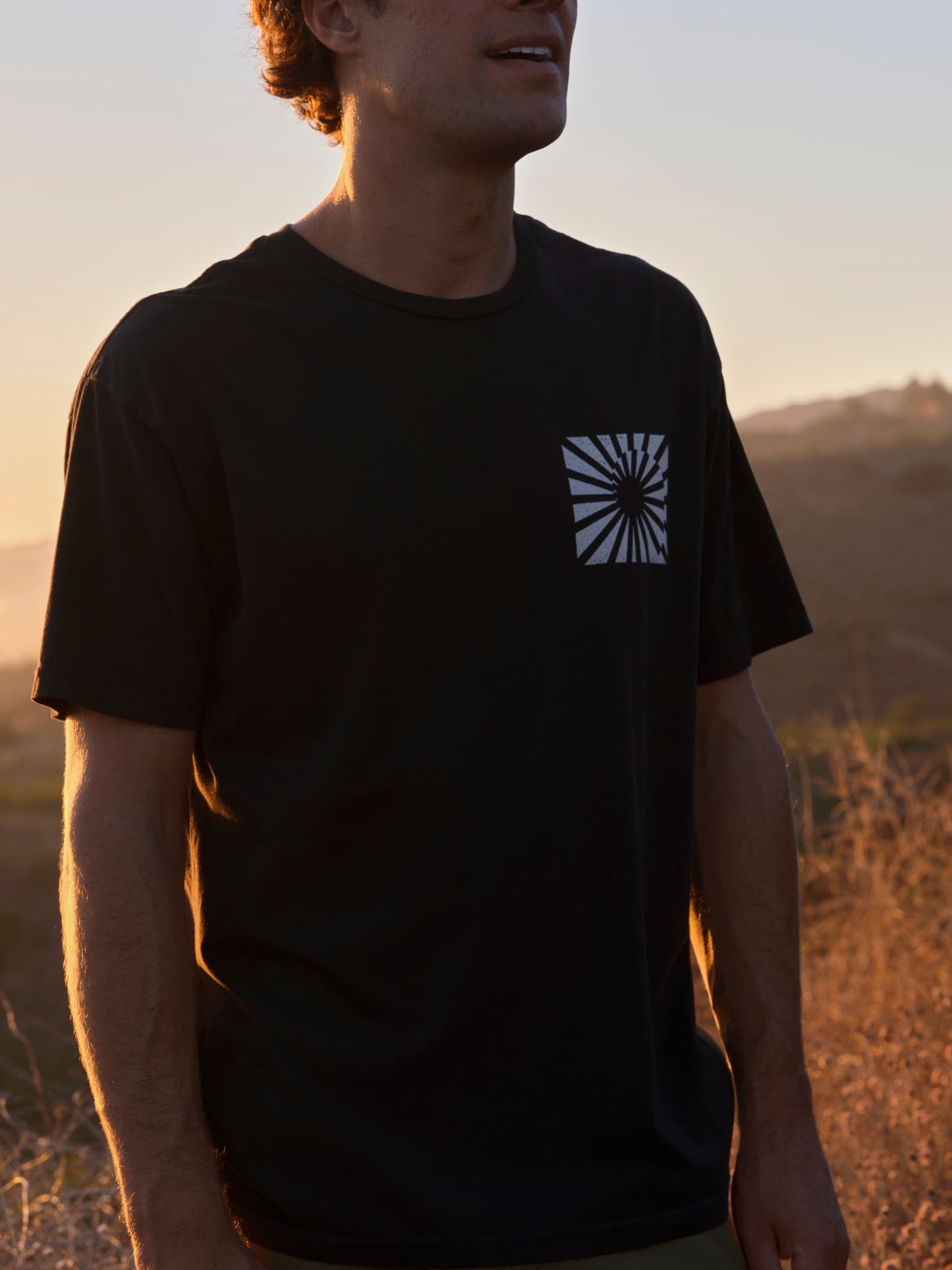 Refraction Tee: Faded Black