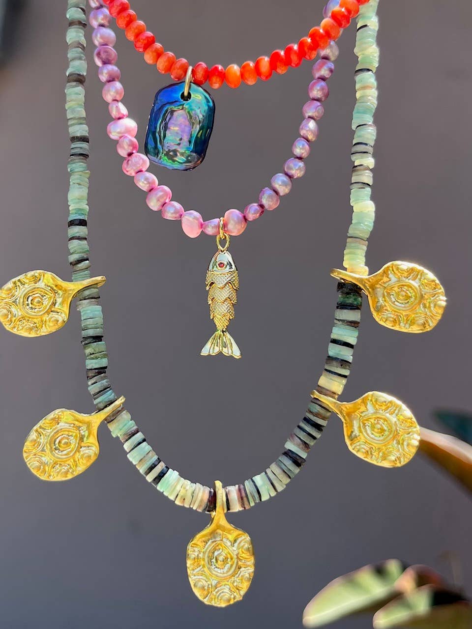 Heather Kahn - Lilac Scales Necklace