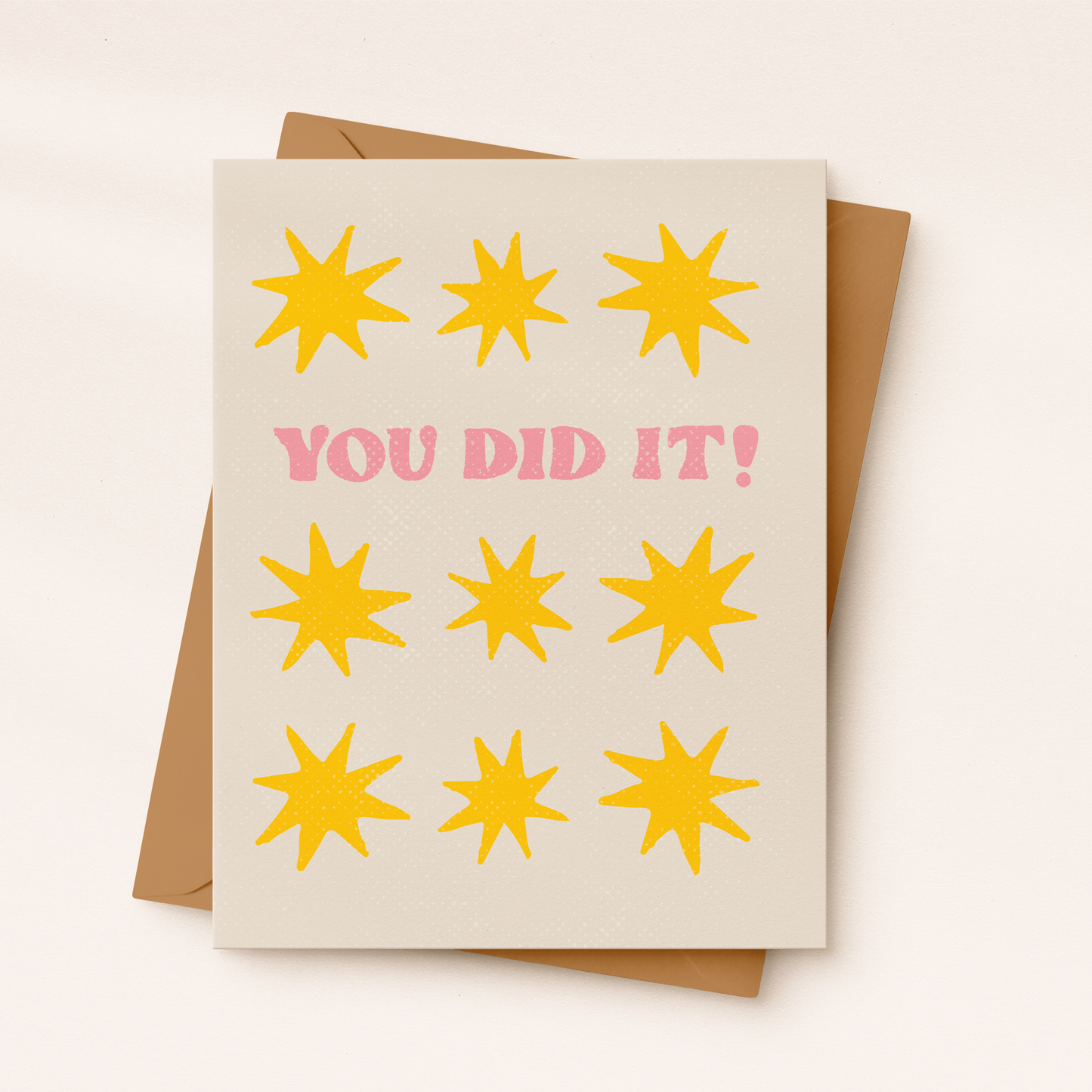 You Did It Star Card | Congratulations Card | Grad Card