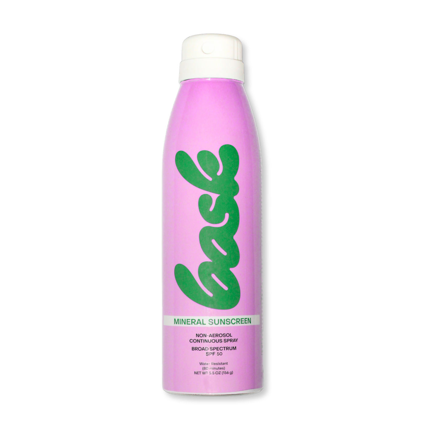 Bask Sunscreen - Bask SPF 50 Mineral Non-Aerosol Spray - Fragrance-Free