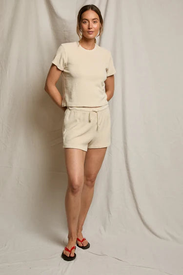 Eve Loop Terry Crew Neck Tee | Sugar