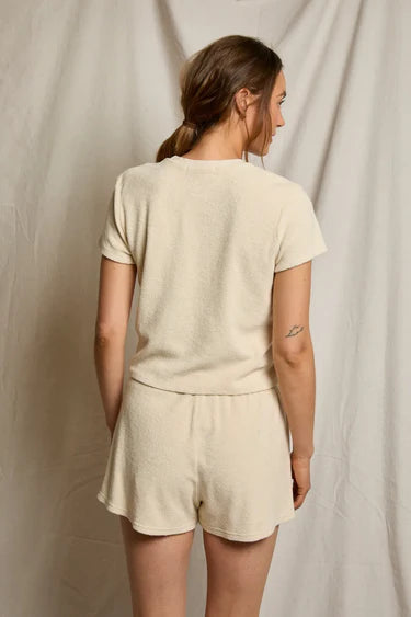 Eve Loop Terry Crew Neck Tee | Sugar