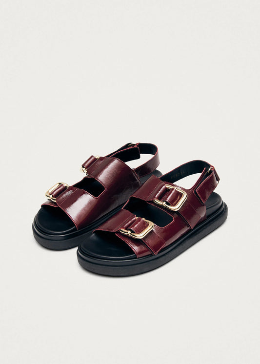 Harper Onix Burgundy Leather Sandal