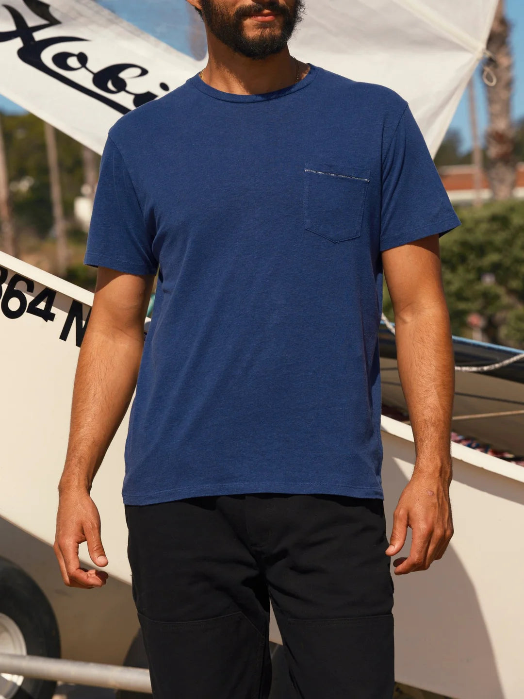 Hemp Pocket Tee | Indigo