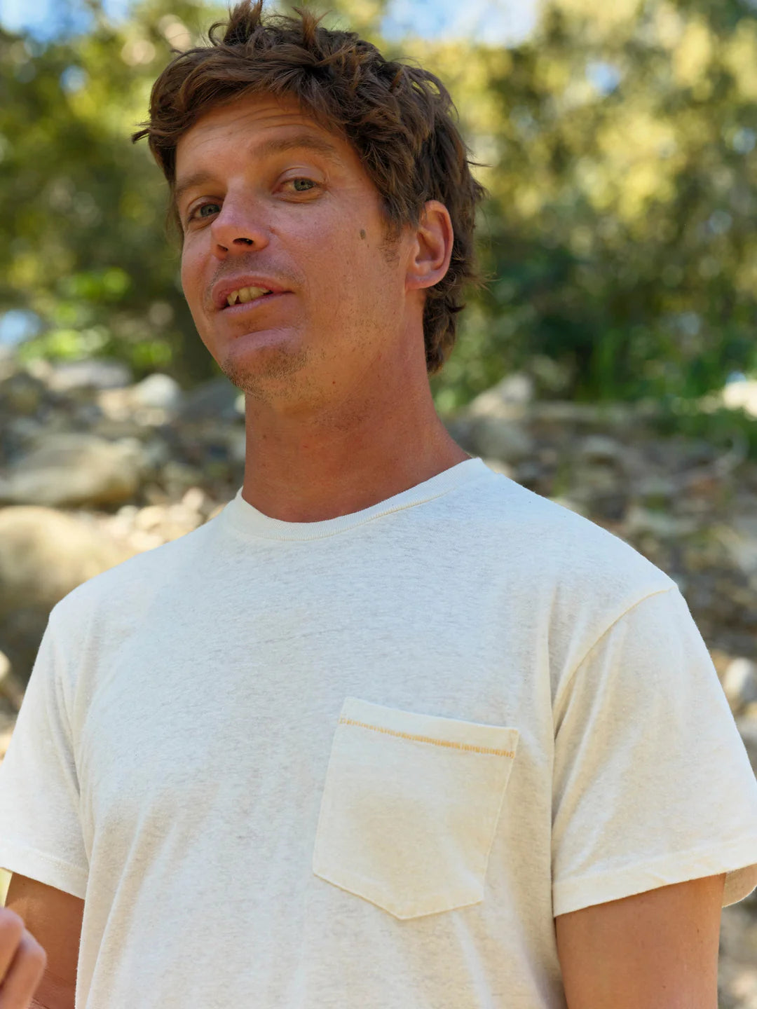 Hemp Pocket Tee | Natural