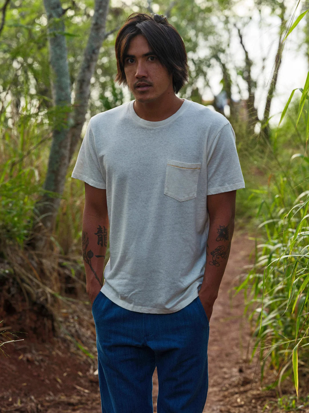 Hemp Pocket Tee | Natural