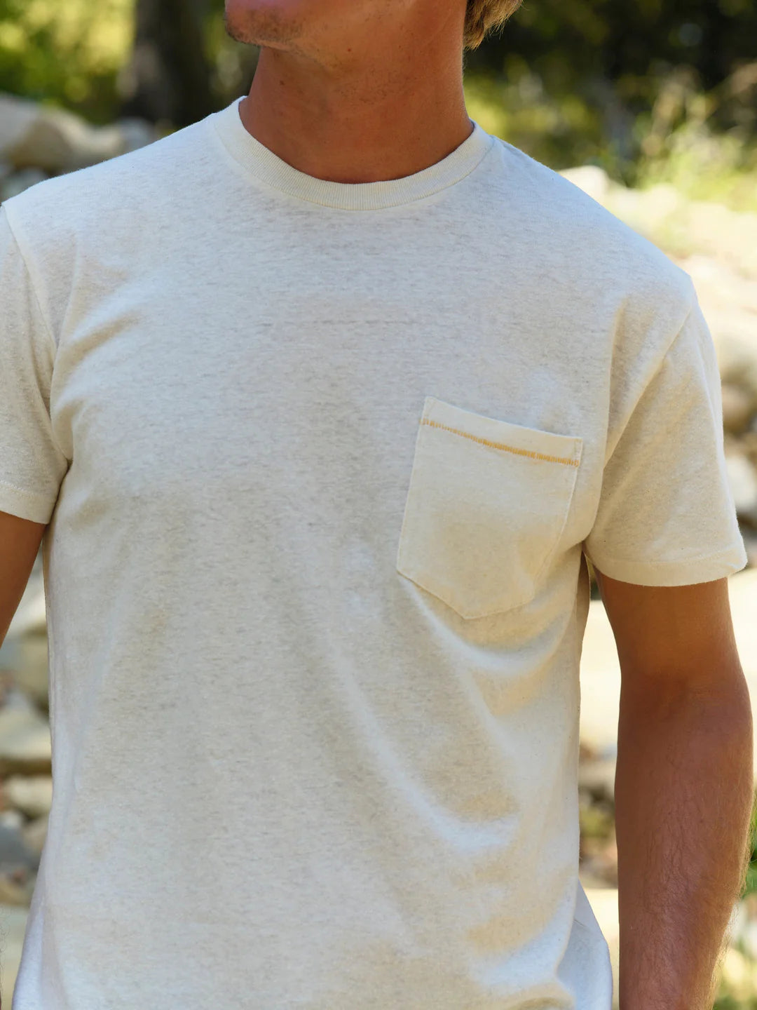 Hemp Pocket Tee | Natural
