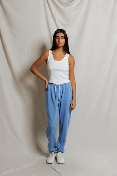 johnny - french terry easy sweatpant | Pacific Blue