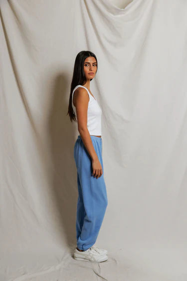 johnny - french terry easy sweatpant | Pacific Blue