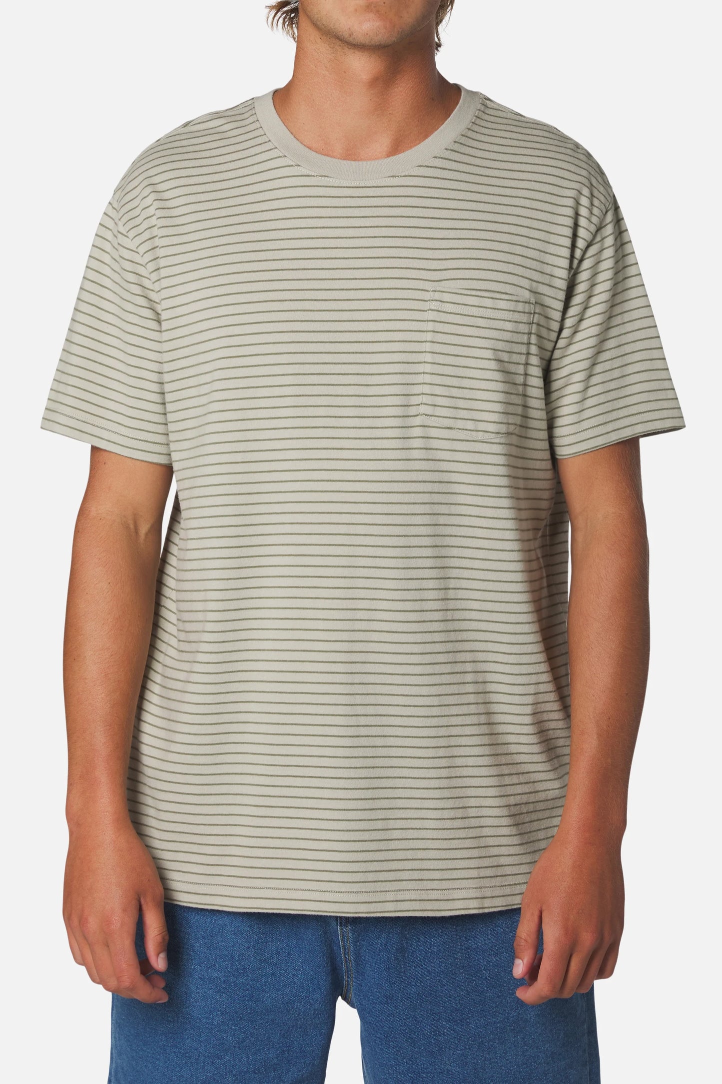Finley Pocket Tee | Mineral Grey