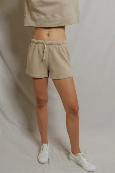 FRENCH TERRY SWEAT SHORTS|  DRIFTWOOD