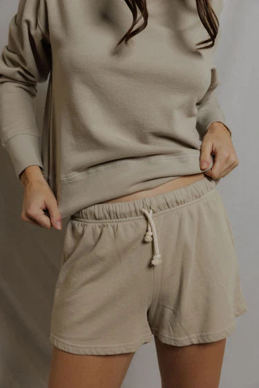 FRENCH TERRY SWEAT SHORTS|  DRIFTWOOD