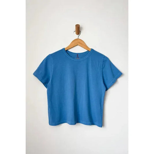 VINTAGE BOY TEE (ORGANIC COTTON) - YACHT BLUE