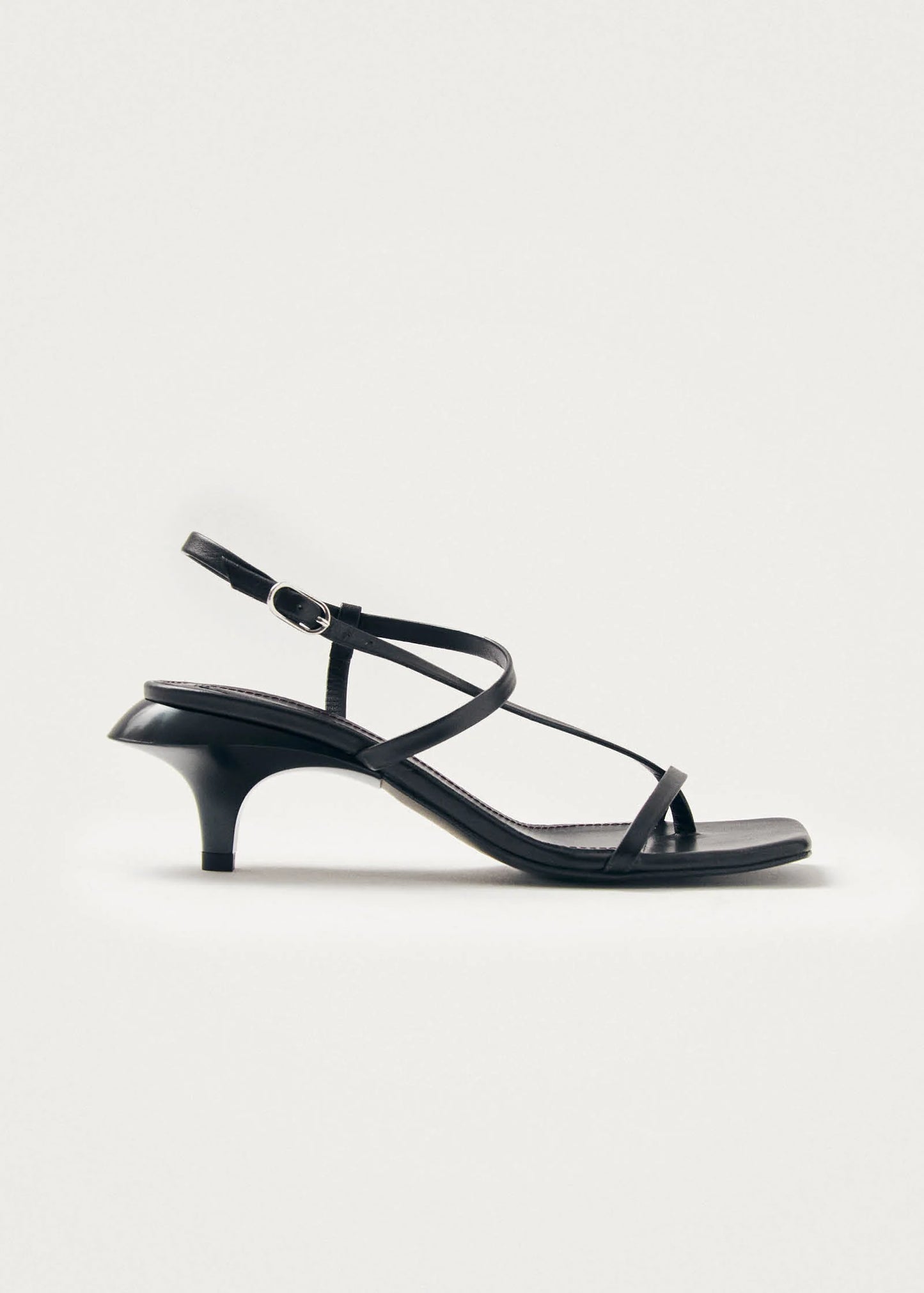 Magali Black Leather Sandals