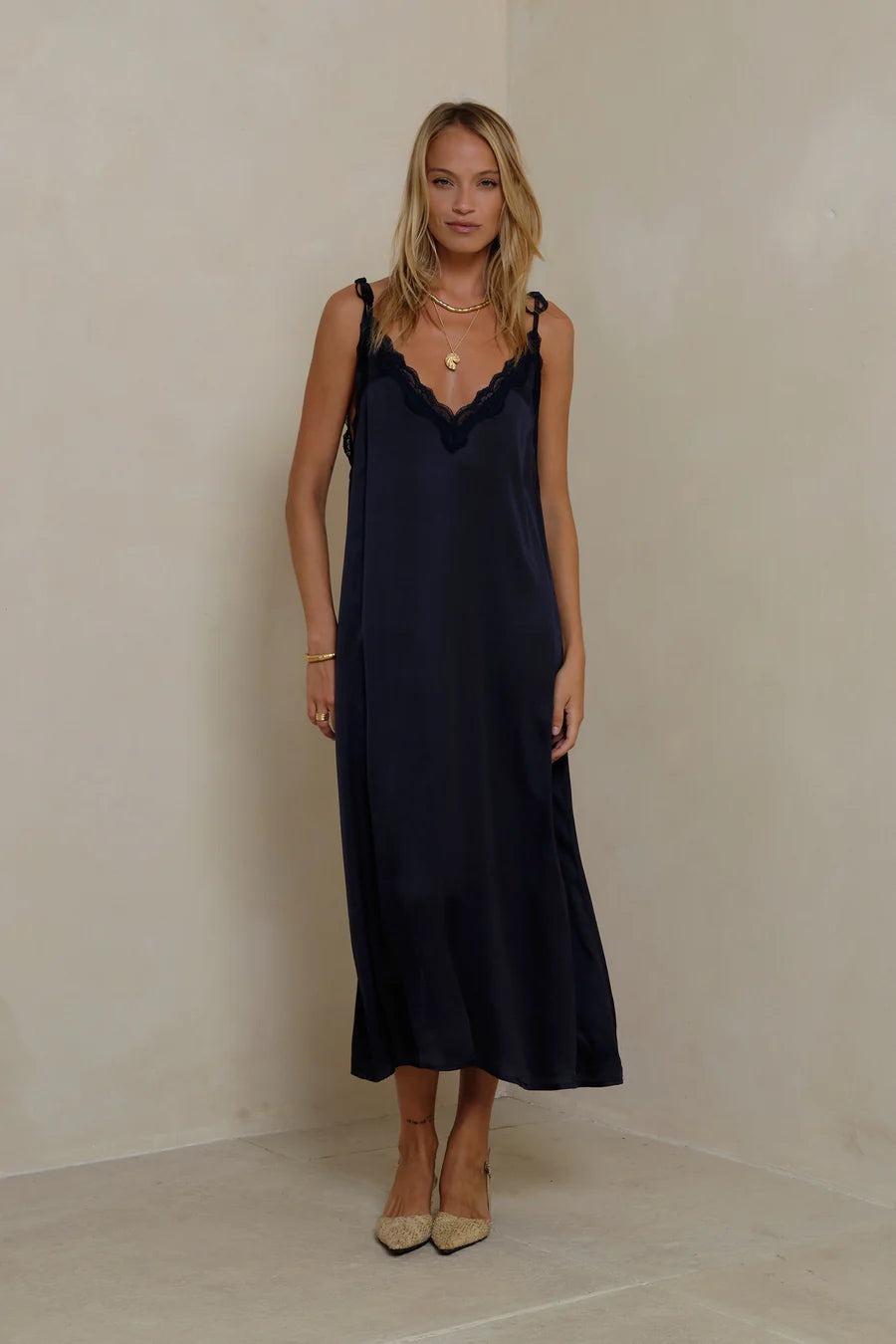Orina Dress | Navy