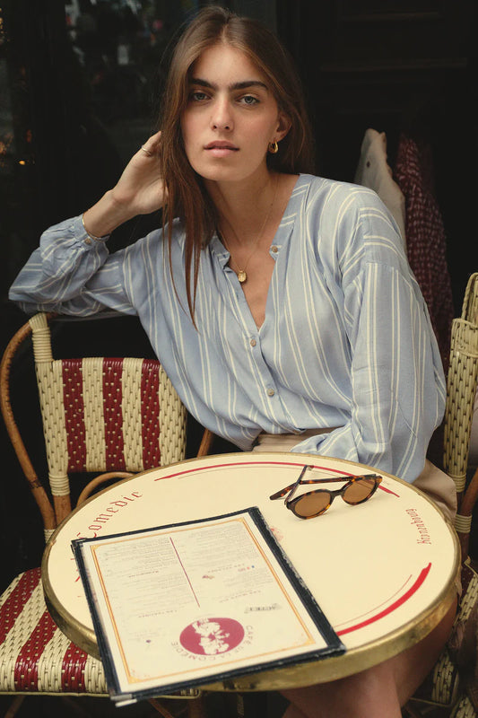 GINGER SHIRT - CHAMBRAY STRIPES