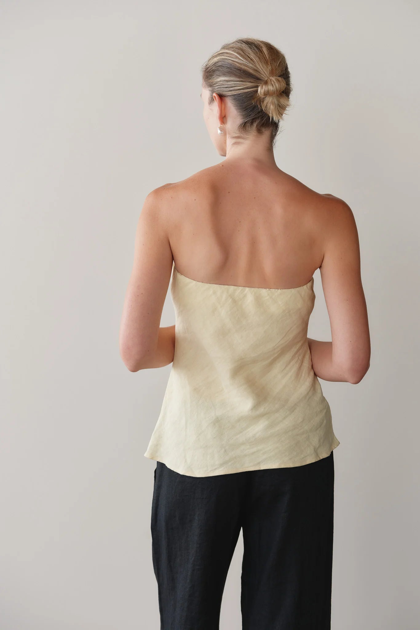 THE LINEN TUBE TOP | Butter Yellow