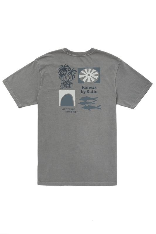 Carve Tee | Graphite Vintage Wash