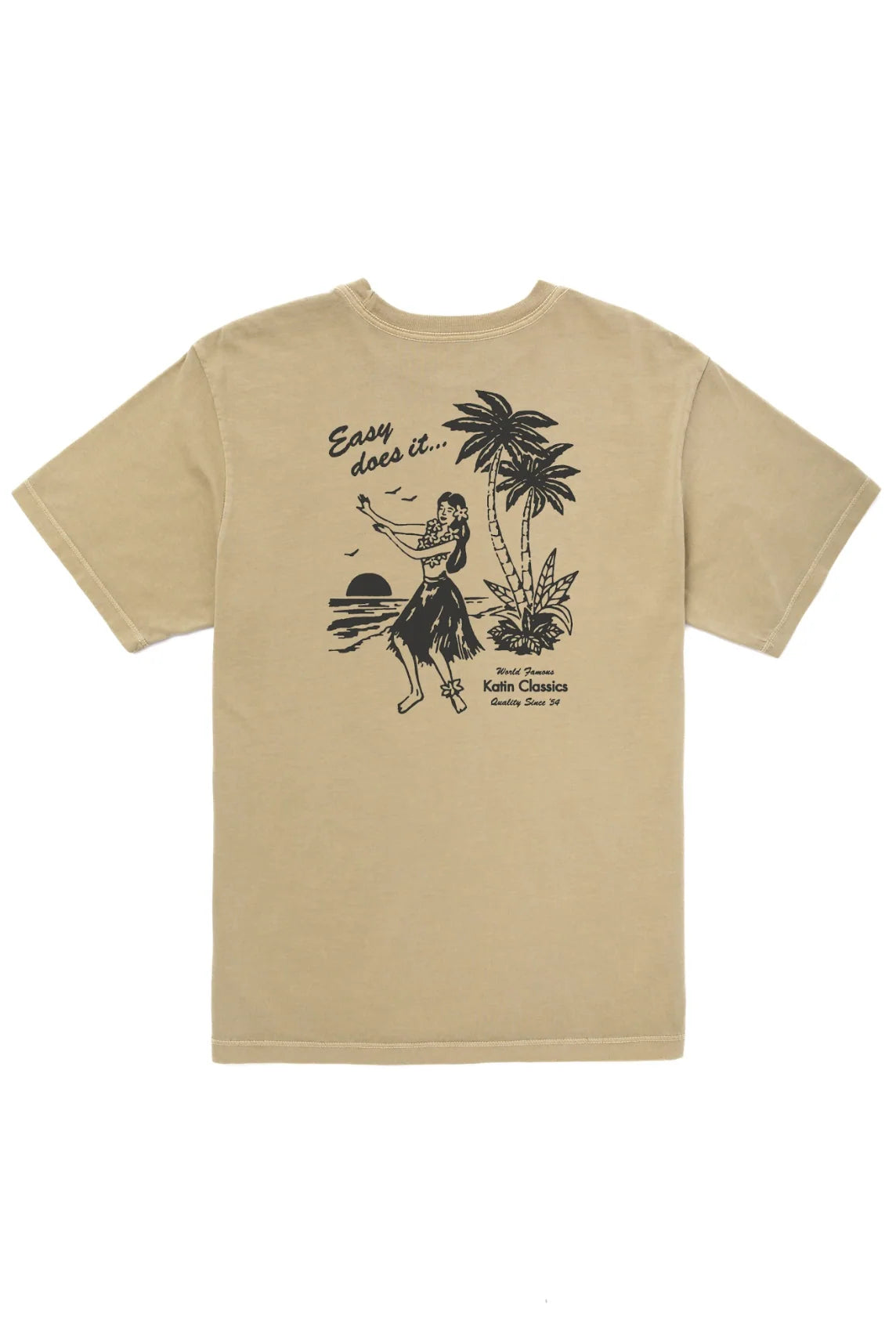 AUANA TEE | COVERT GREEN VINTAGE WASH
