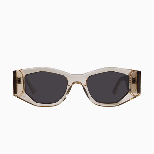 Valiant Transparent Amber, Stone Temples w. Gold Metal / Black Lens