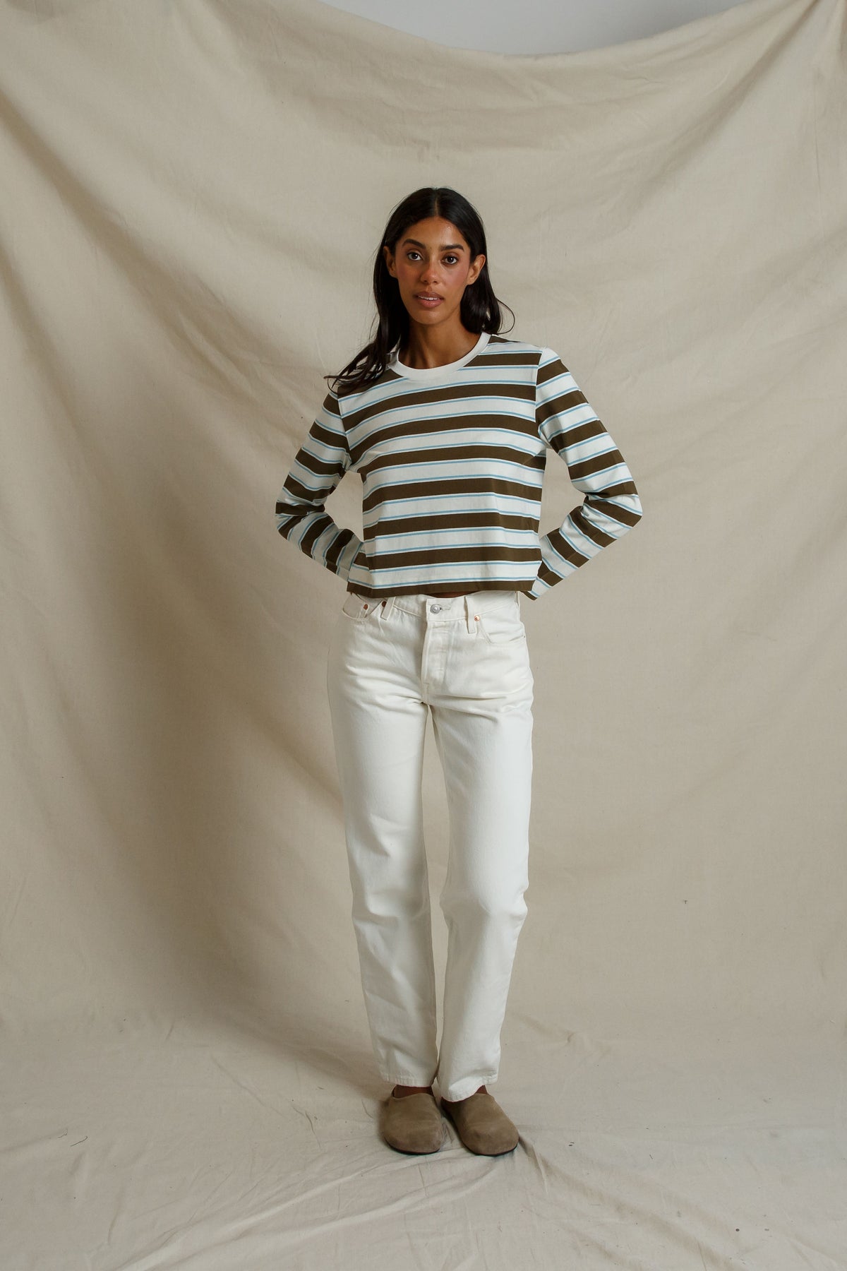 Dark Olive Stripe